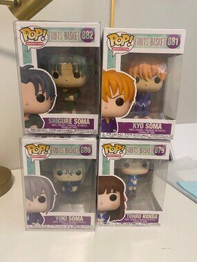 Funko Pop! Vinyl: From Anime Fruits Basket Complete Set with Pop NIB 879-882